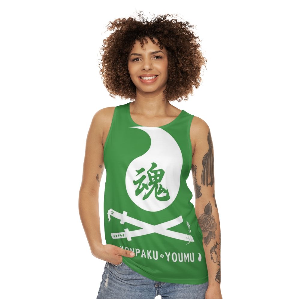 Unisex Anime Tank Top Featuring Youmu Konpaku from Touhou Project - women