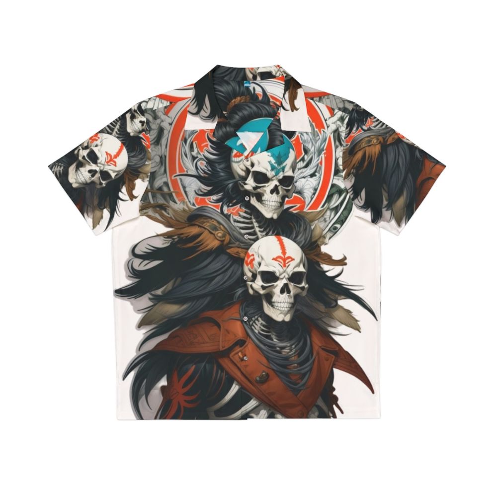 Dark Fantasy Skeleton Warrior Hawaiian Shirt