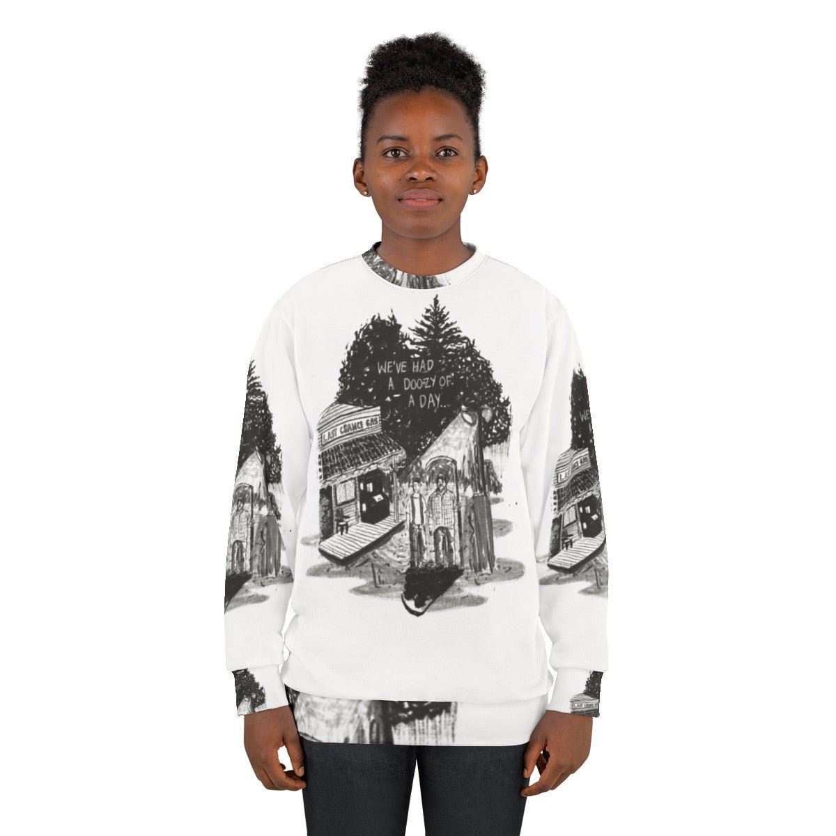 "We've Had a Doozy of a Day" Tucker and Dale horror movie inspired sweatshirt - women