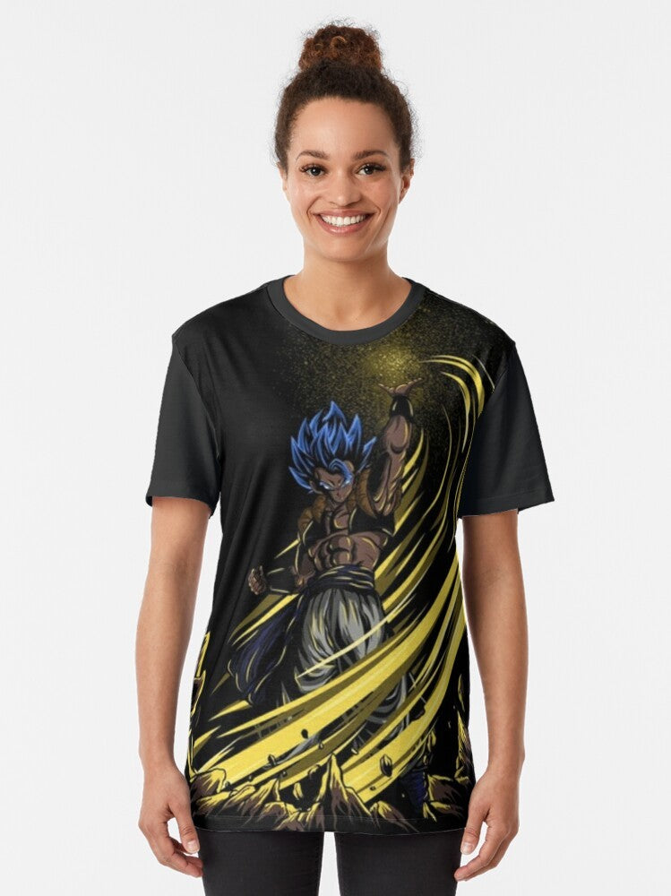 Dragon Ball Super Saiyan Graphic T-Shirt with Gogeta SSB Design - Women