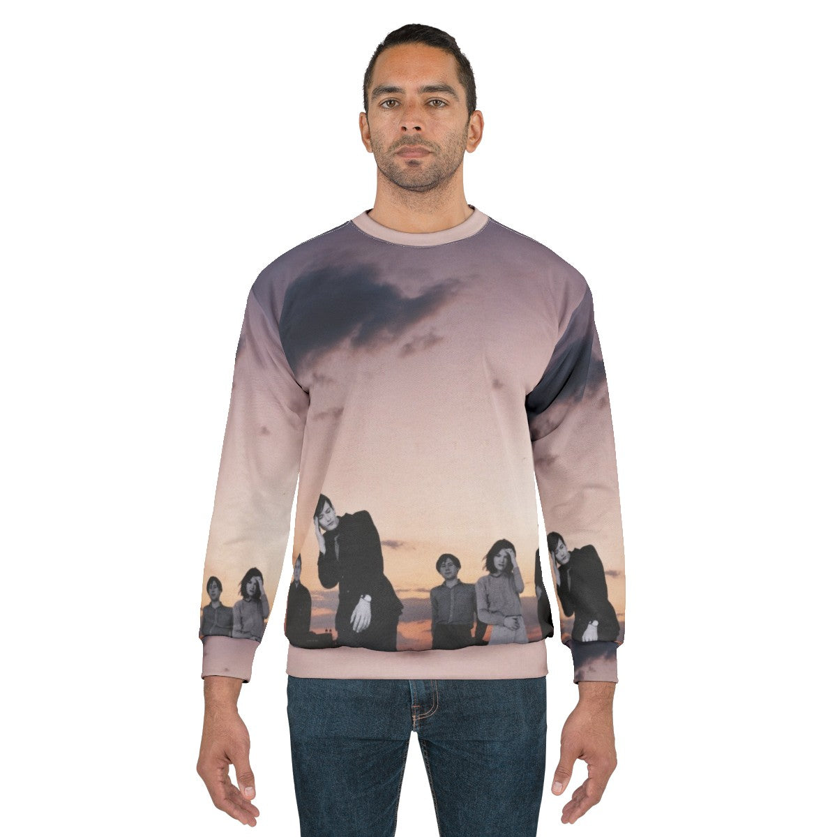 Brit Rock Sweatshirt featuring Pulp band and 90s alternative music design - men