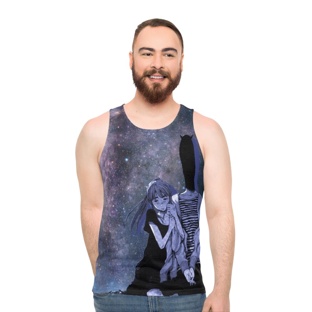 Starry sky unisex galaxy print tank top - men