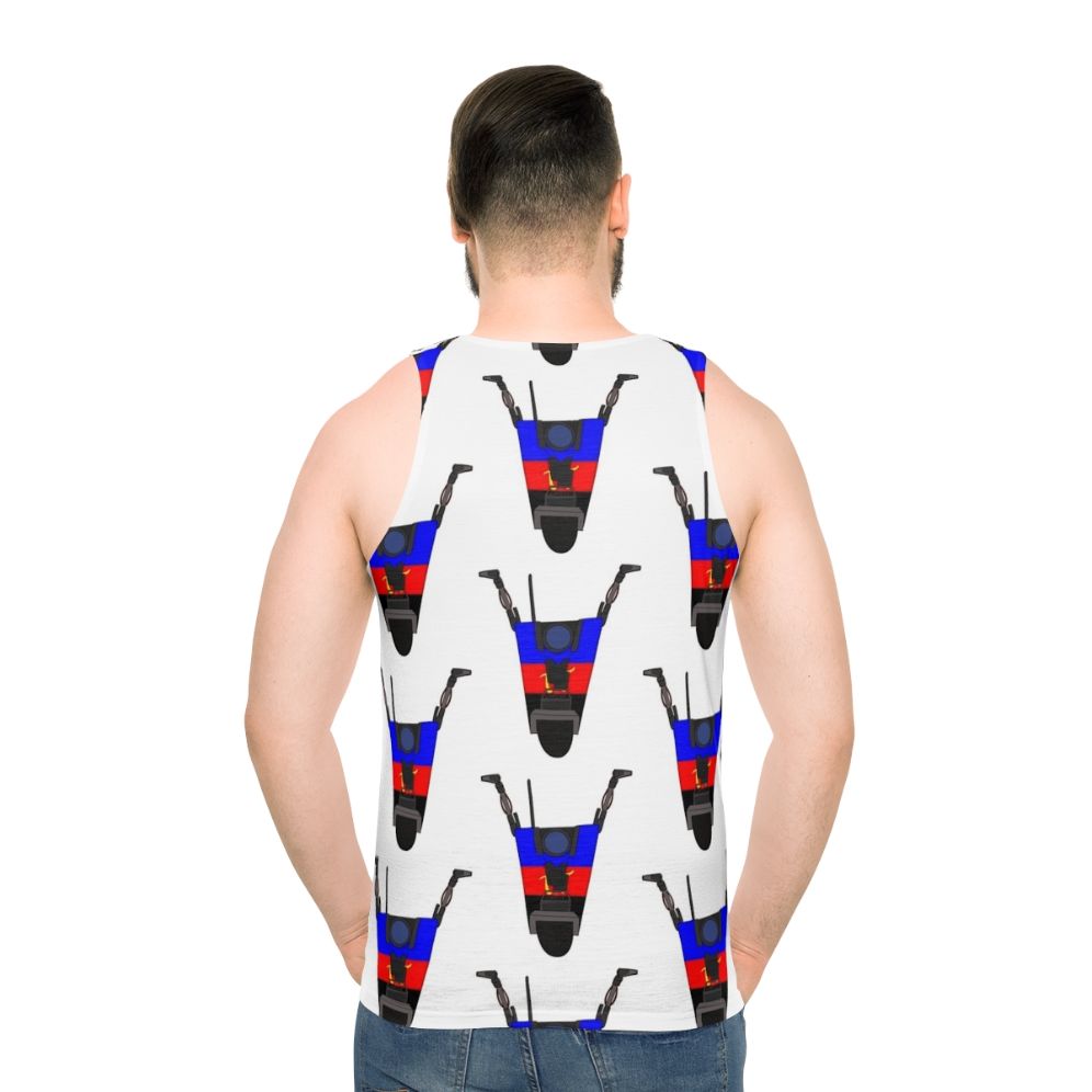 Borderlands Claptrap LGBTQ+ Pride Unisex Tank Top - men back