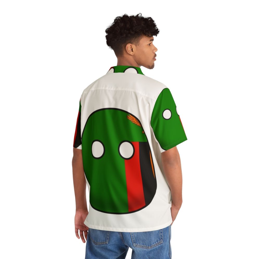 Zambia Countryball Hawaiian Shirt - People Back