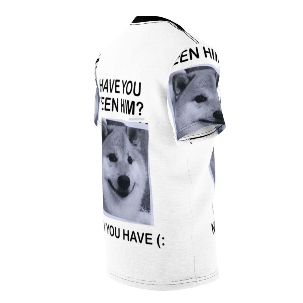 Cute Shiba Inu puppy in "Have You Seen Him" meme-style design - men right