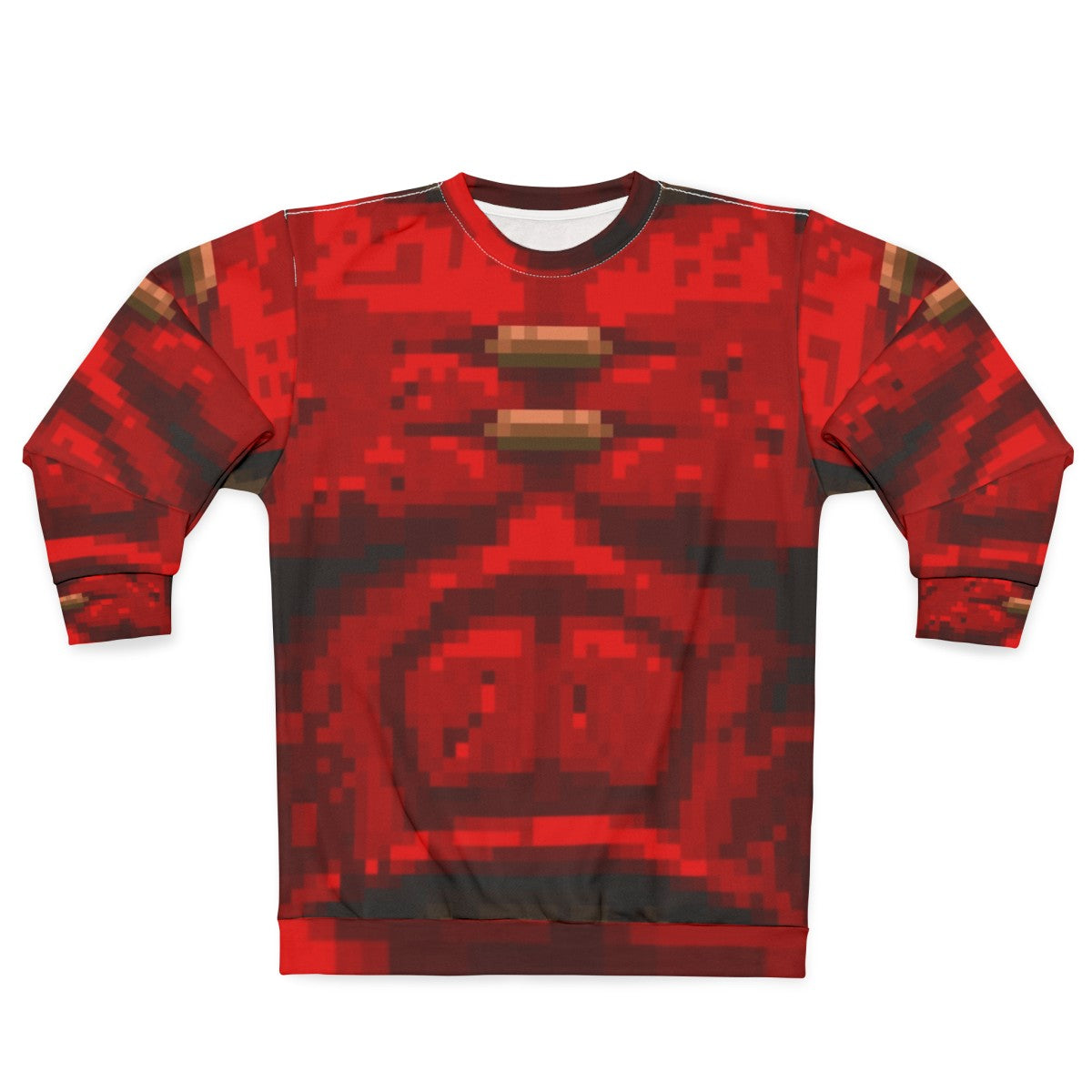 Quake Red Armor Sweatshirt - Classic FPS Gaming Apparel