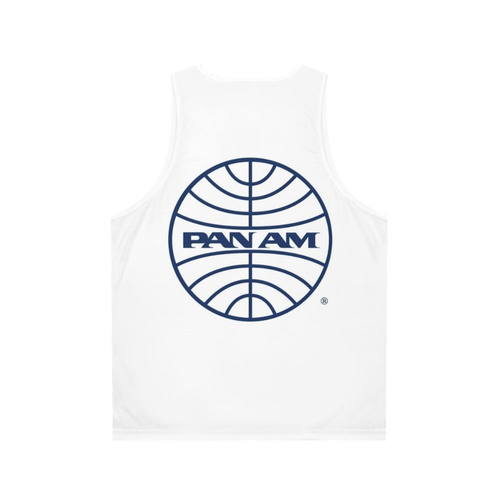 Vintage Pan Am 1950s Globe Unisex Tank Top - Back