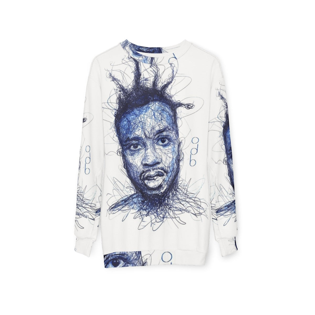 Odb By Nikkolas Wu-Tang Ol' Dirty Bastard Sweatshirt - hanging