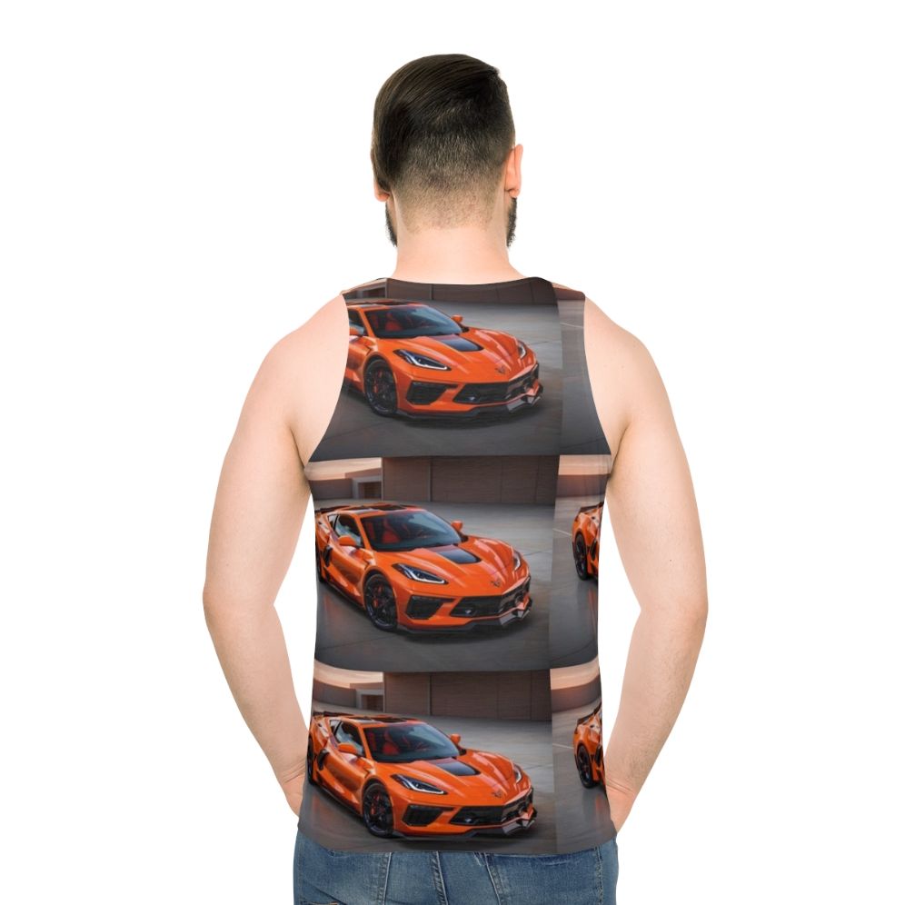 Corvette Unisex Tank Top - men back