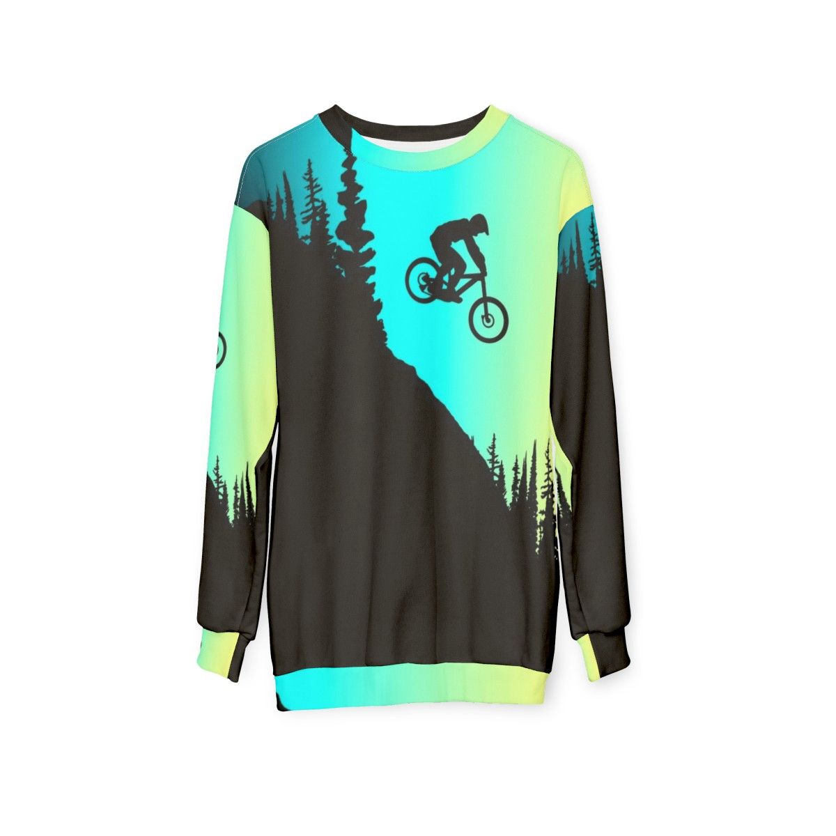 MTB Colors Sweatshirt - Sweatshirt for Mountain Bike Enthusiasts - hanging