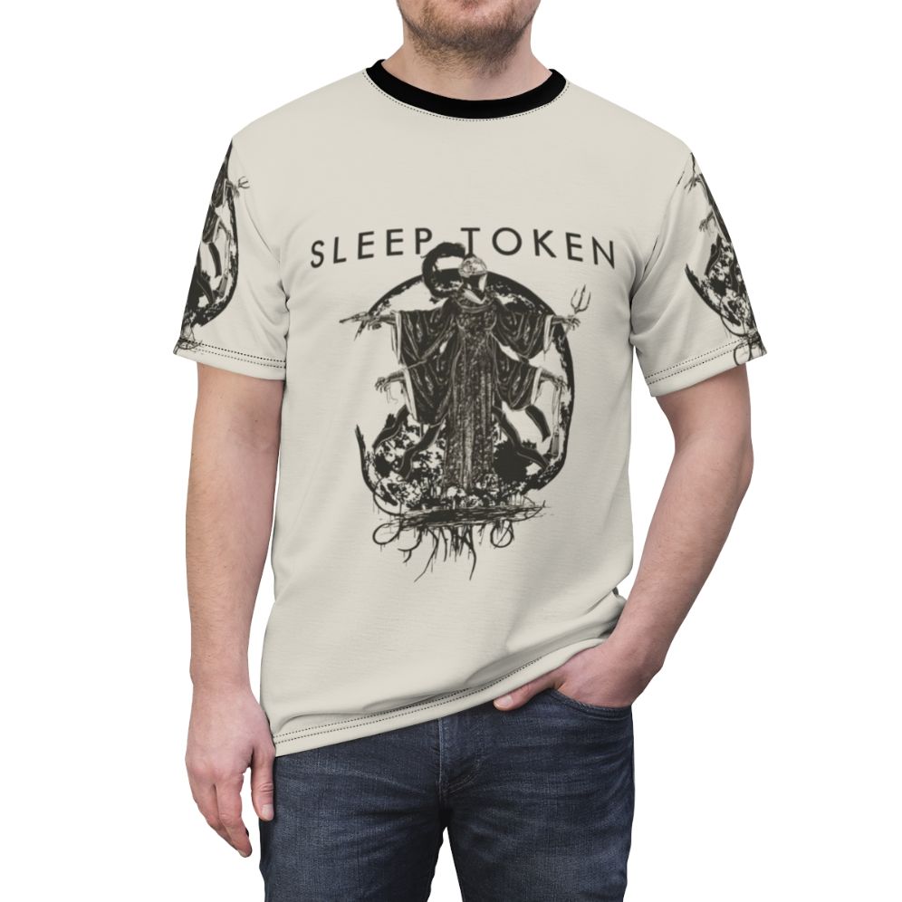 Sleep Token Inspired Graphic AOP T-Shirt - men front