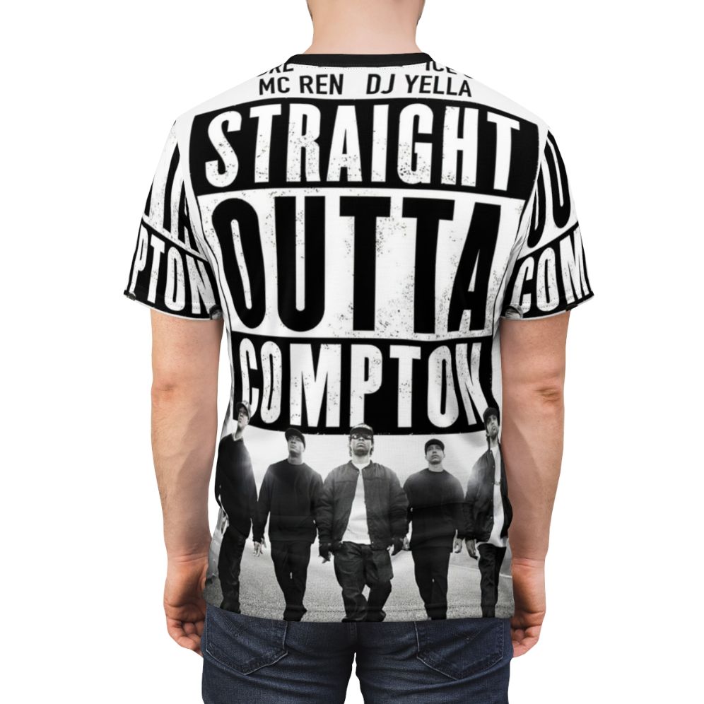 Stylish AOP T-shirt featuring a modern rap design - men back