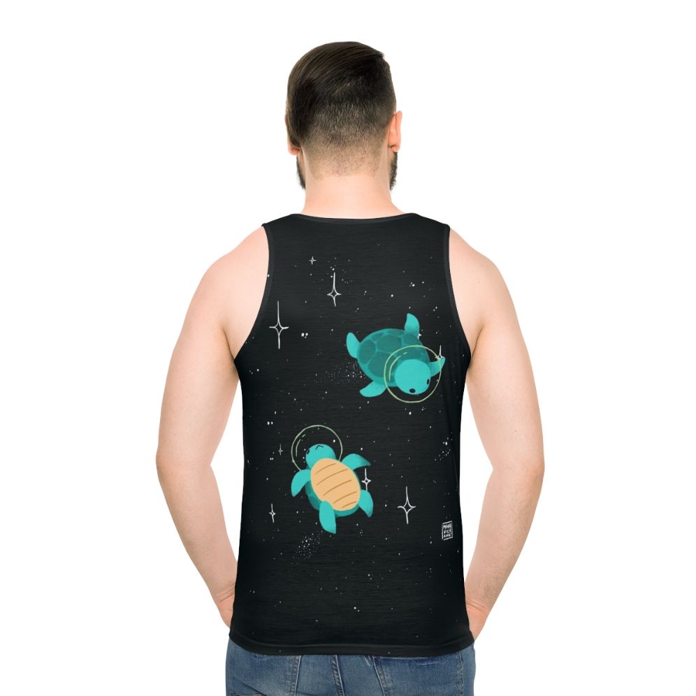 Cosmic Turtles Unisex Tank Top - men back