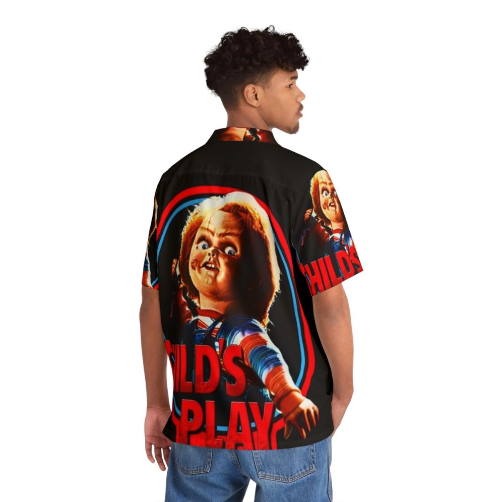 Chucky Hawaiian Horror Shirt 4 - Classic Slasher Cult Movie Apparel - People Back