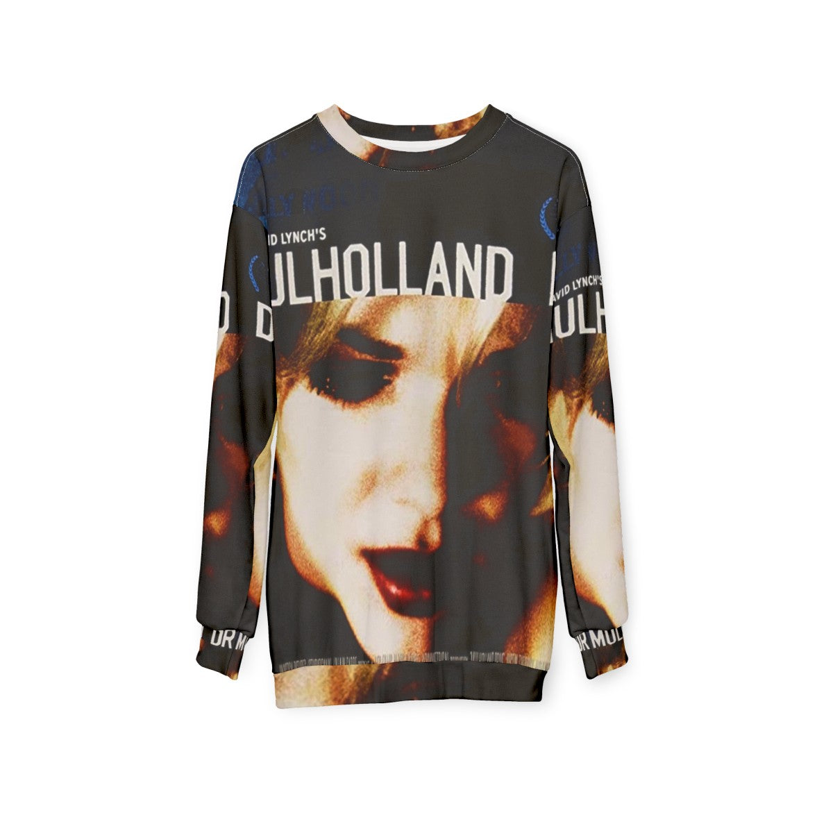 Iconic Movie Poster Sweatshirt featuring David Lynch film imagery - hanging