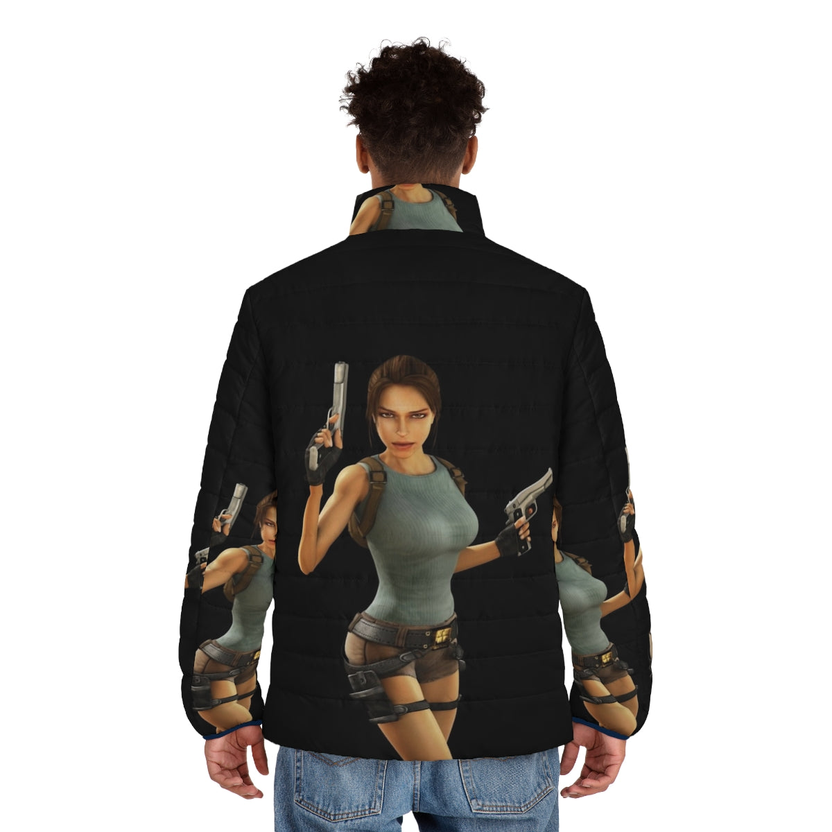 Lara Croft 20th Anniversary Puffer Jacket - Officially Licensed Tomb Raider Gaming Merchandise - men back