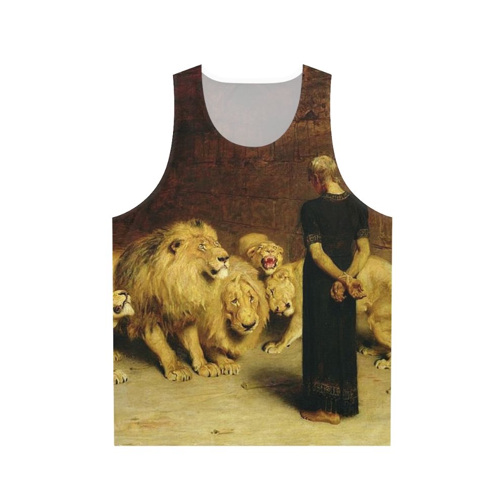 Vintage Christian Daniel in the Lions Den Unisex Tank Top