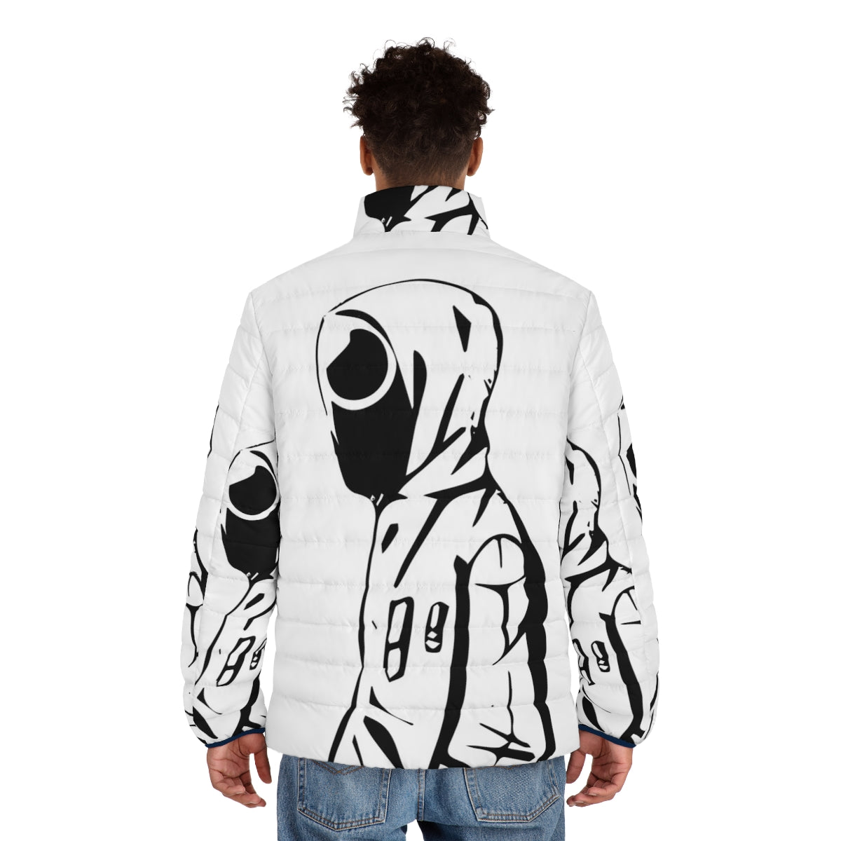 Squid Game Inspired Puffer Jacket, Comfortable Streetwear Outfit - men back