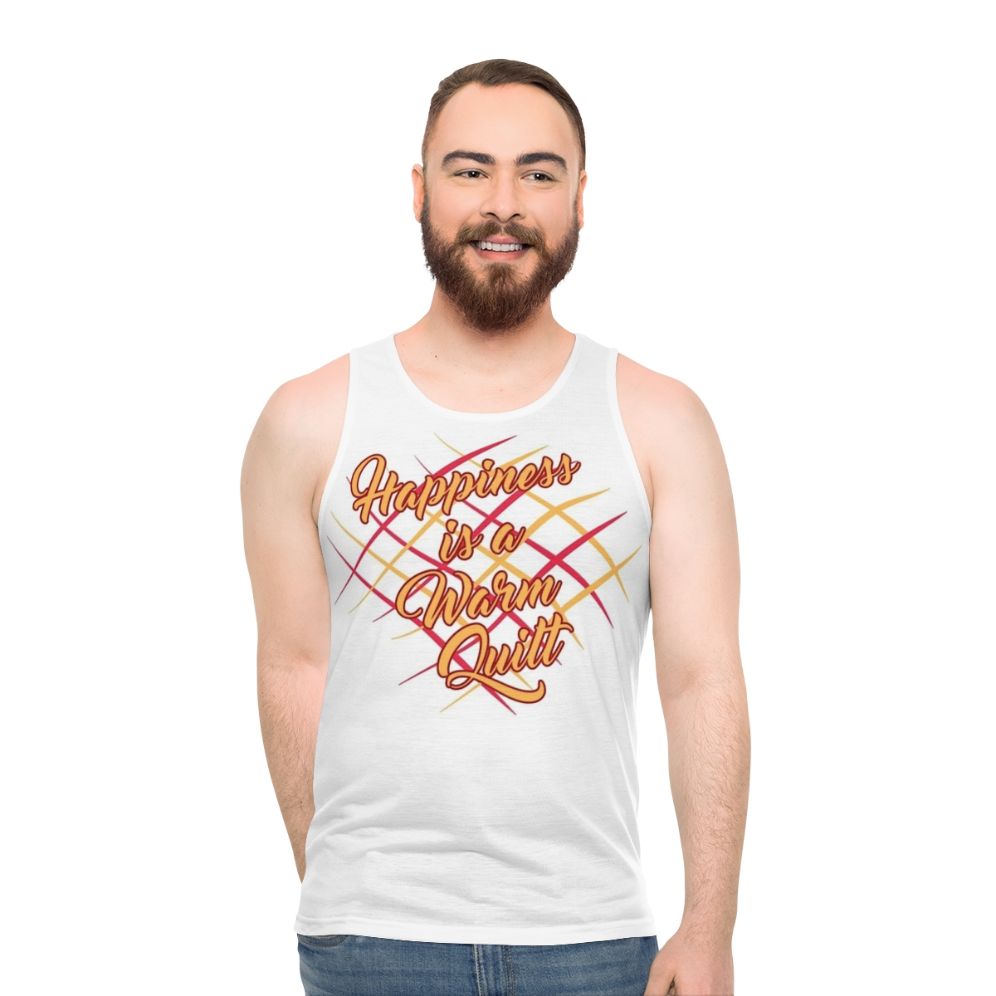 Quilted Unisex Quilting Tank Top - men