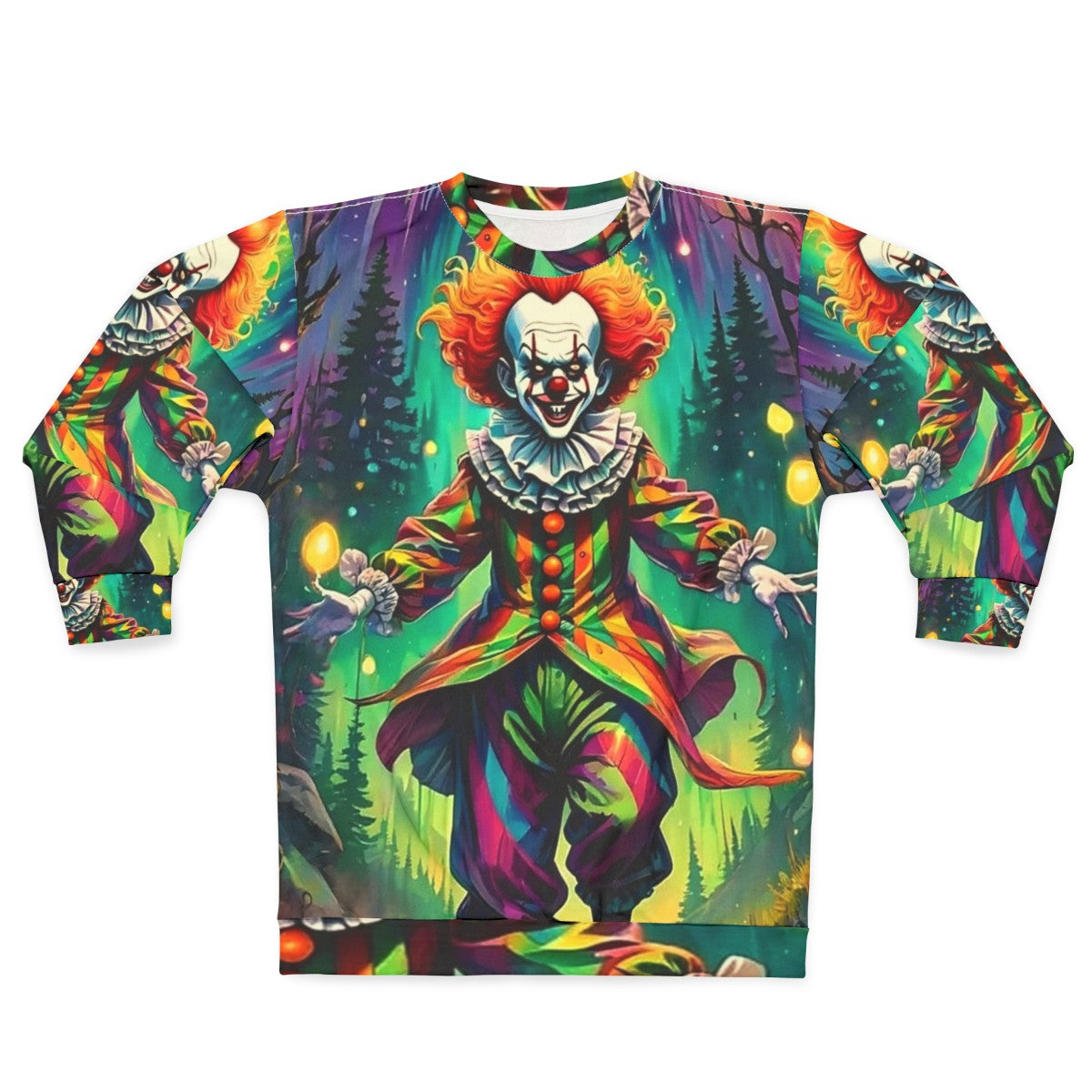 Spooky clown Halloween sweatshirt