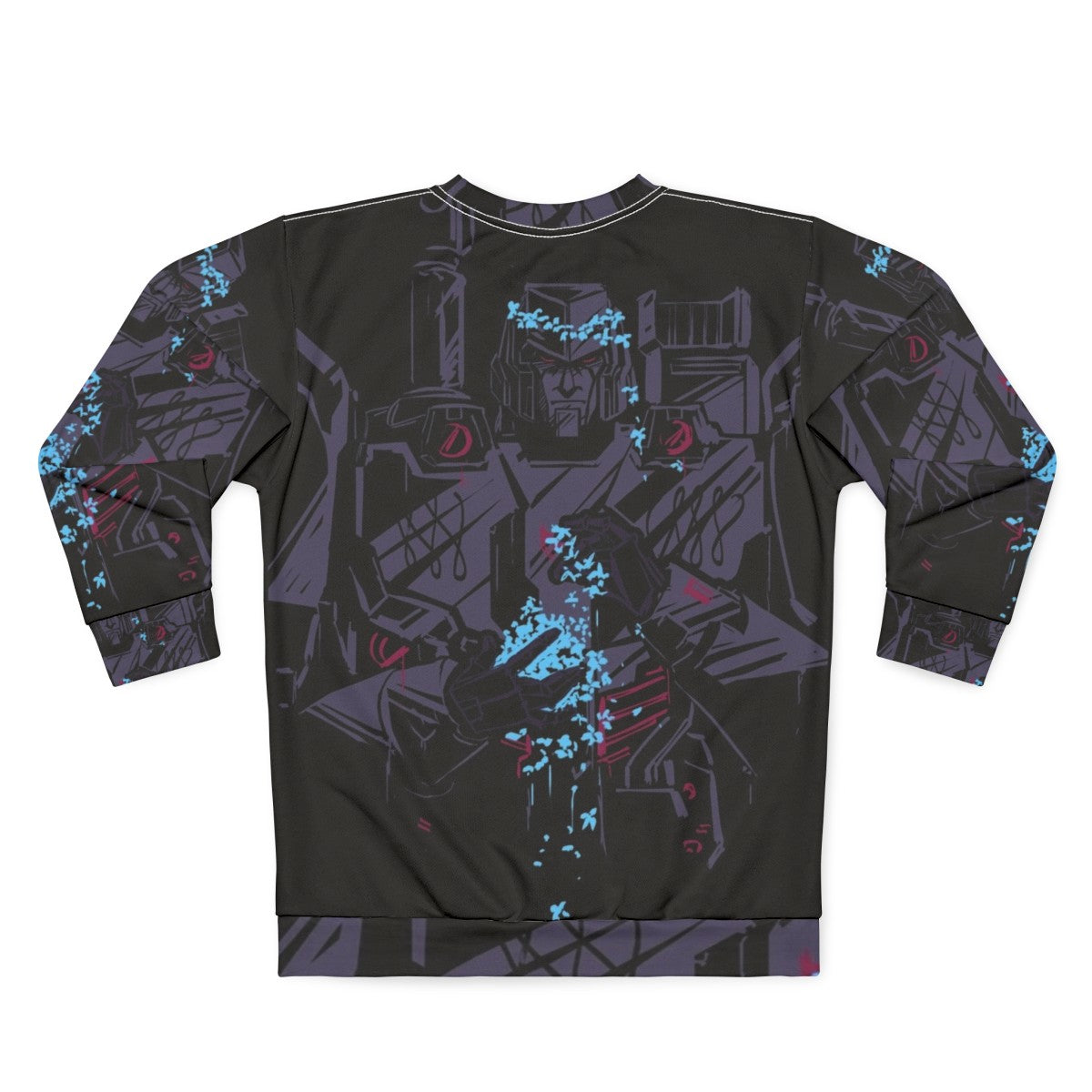 Flowers Transformers Megatron MTMTE Sweatshirt - Back