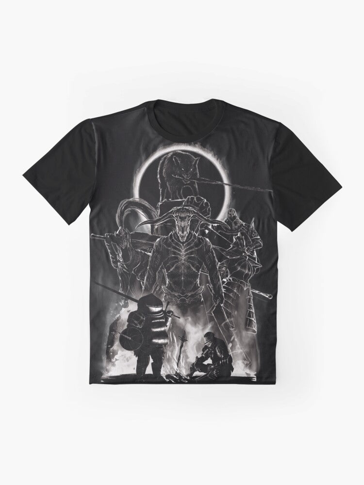 Firelink Shrine Dark Souls Graphic T-Shirt - Flat lay