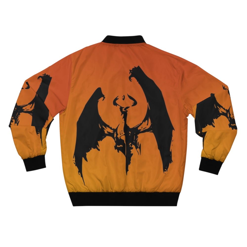 Nicol Bolas Abstract Bomber Jacket - Magic: The Gathering Planeswalker Design - Back