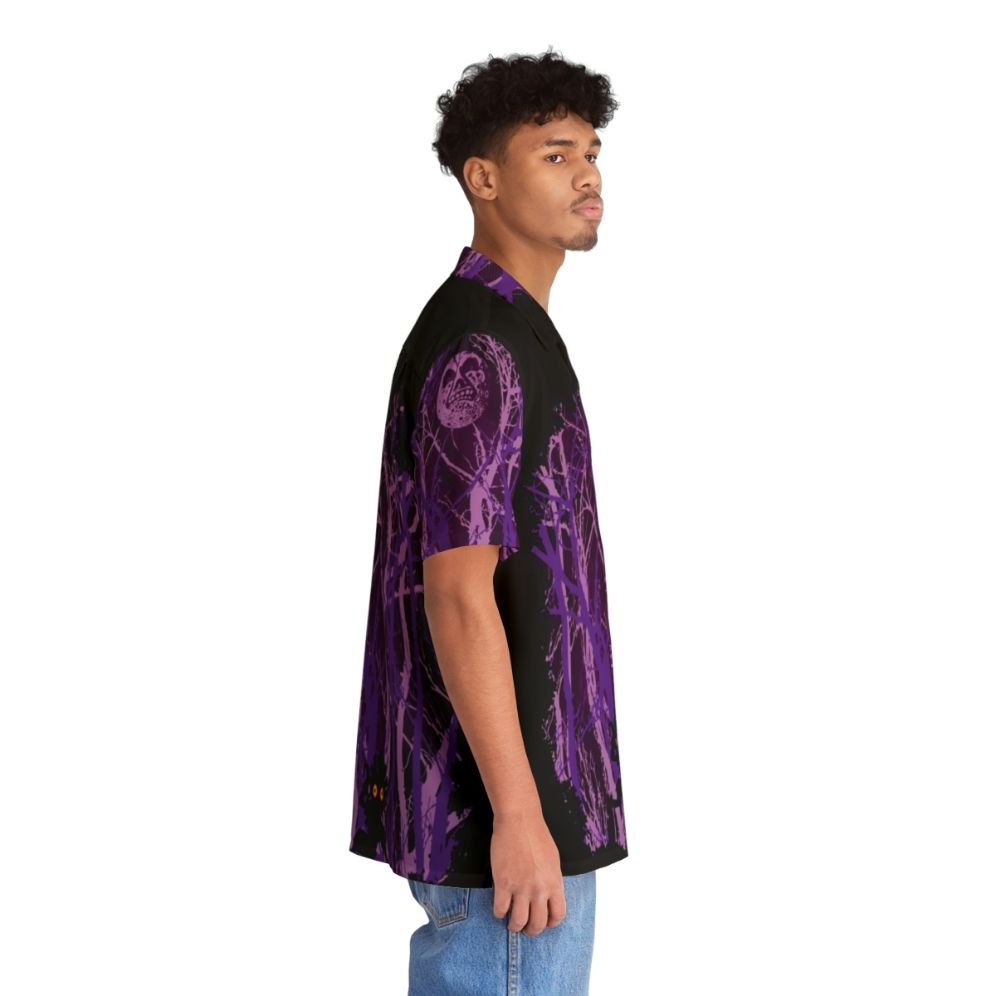 Lost in the Woods Hawaiian Shirt with Retro Gaming and Nature Inspired Design - People Pight