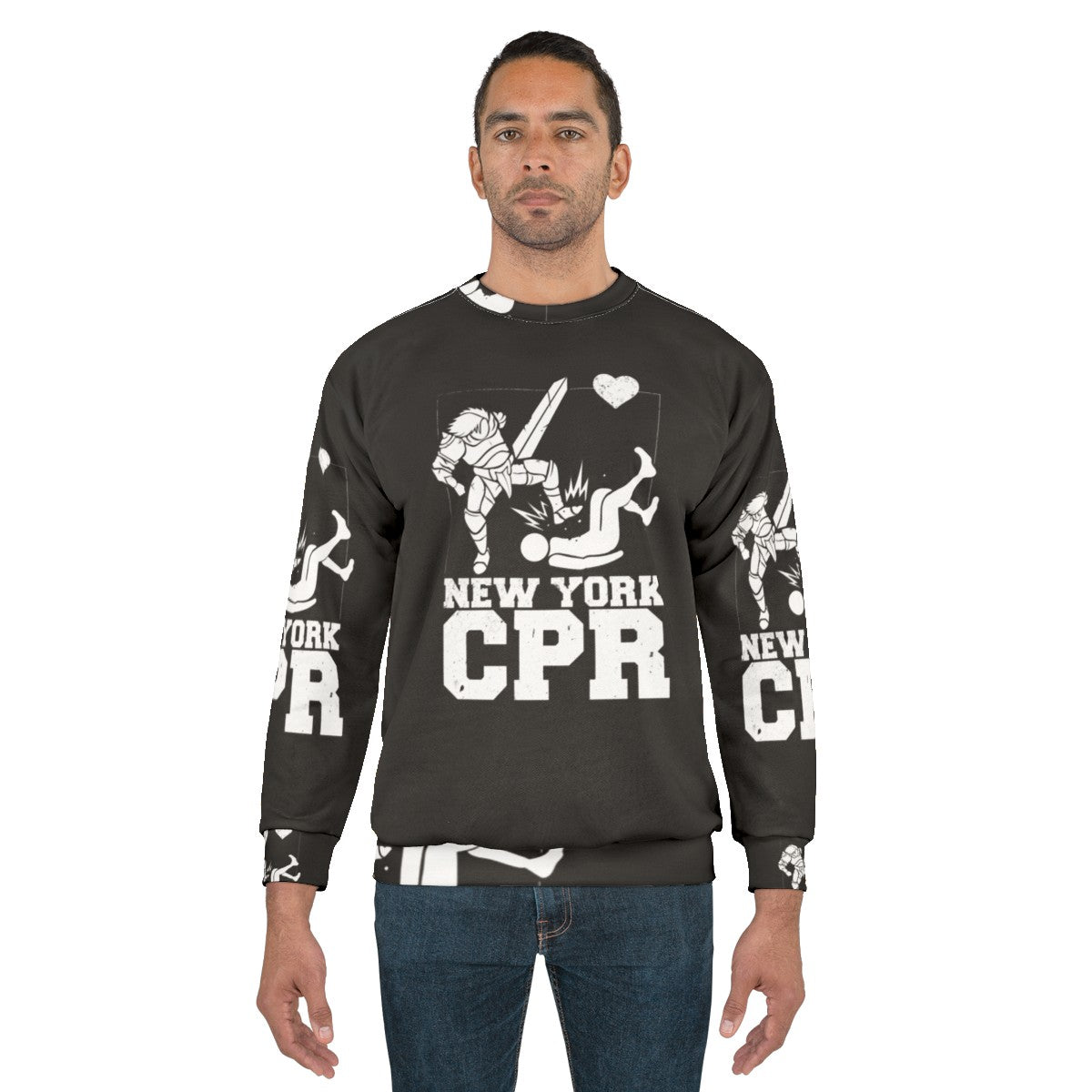 New York CPR Black Sweatshirt, video game merchandise - men