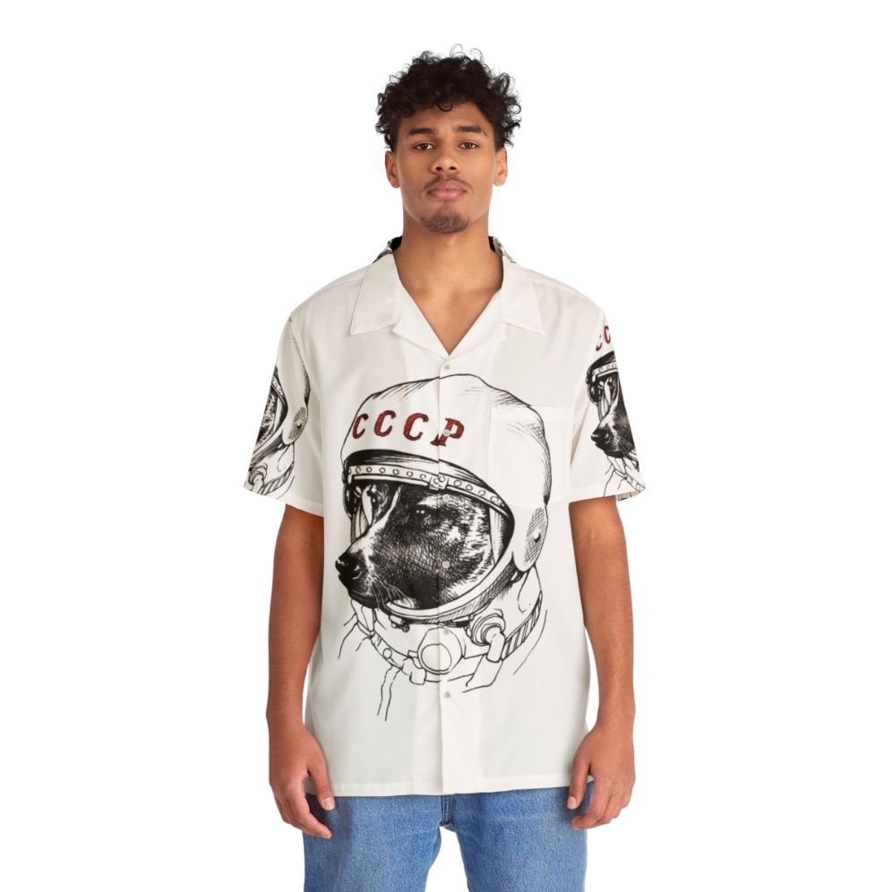 Laika Space Traveler Hawaiian Shirt - People Front