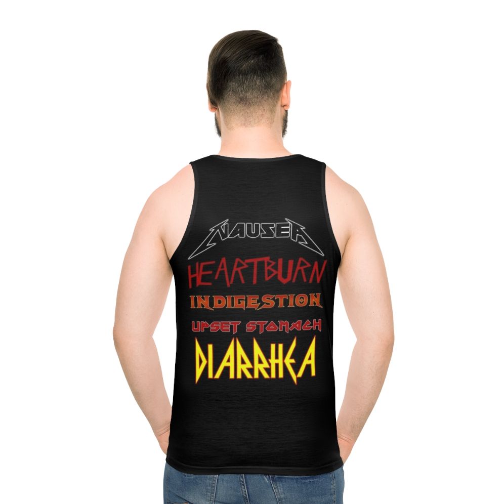 Unisex Heavy Metal Band Tour Tank Top - men back