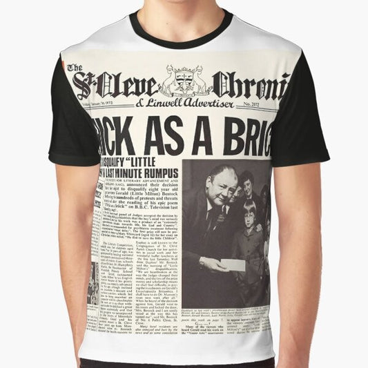 Jethro Tull Thick as a Brick album cover graphic t-shirt