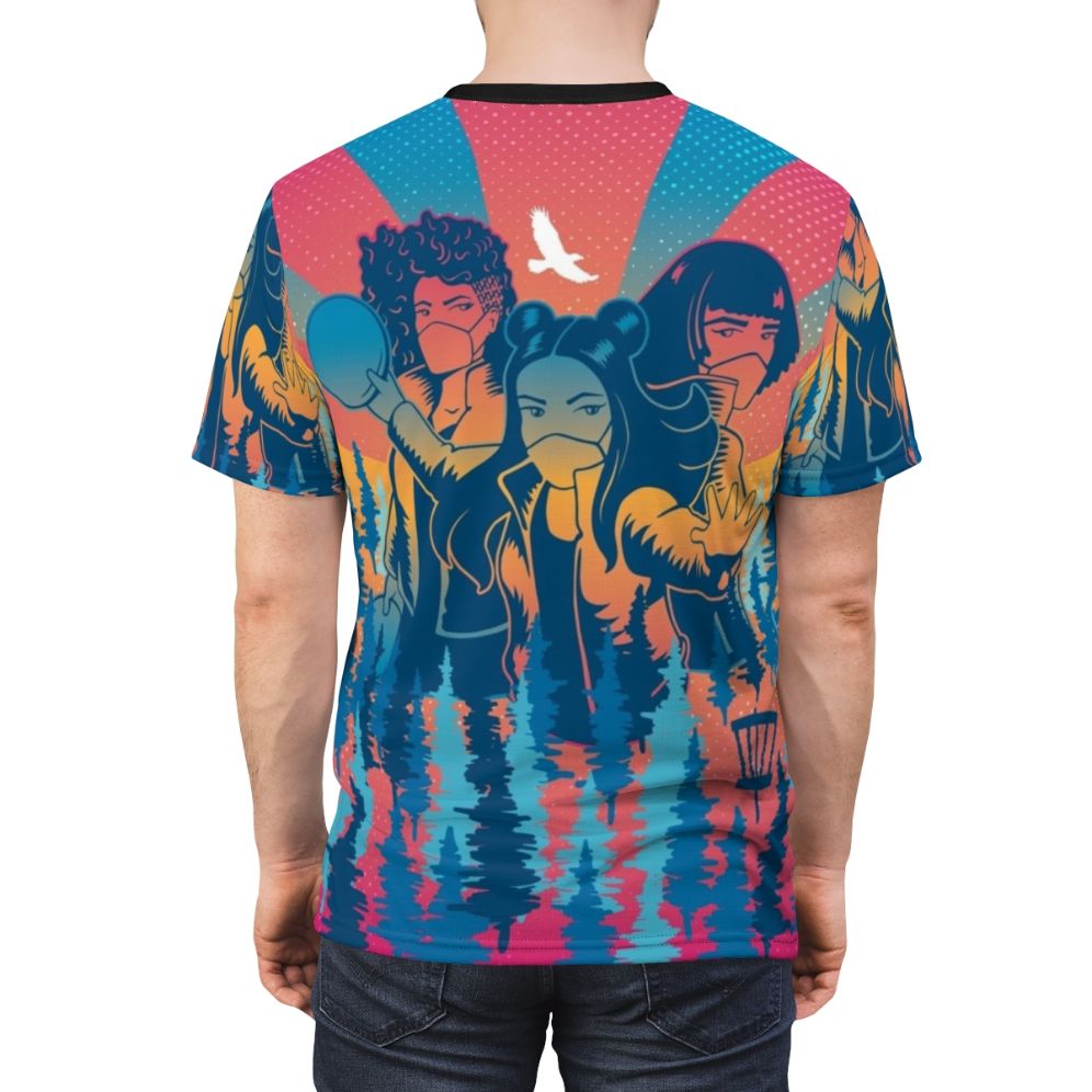 Vibrant graphic tee featuring the "RPM Summer Furies" art design - men back