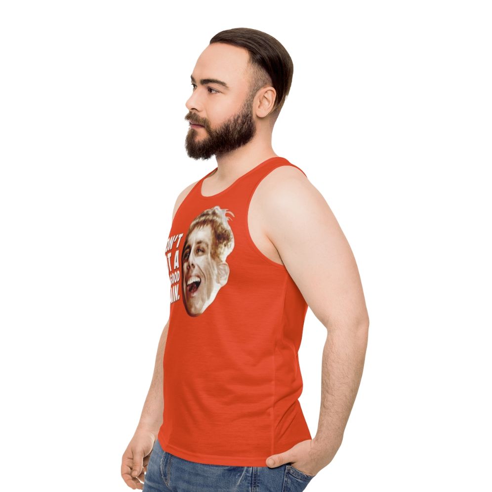 "I Don't Got a Good Brain" Unisex Tank Top featuring a funny pop culture meme - men side