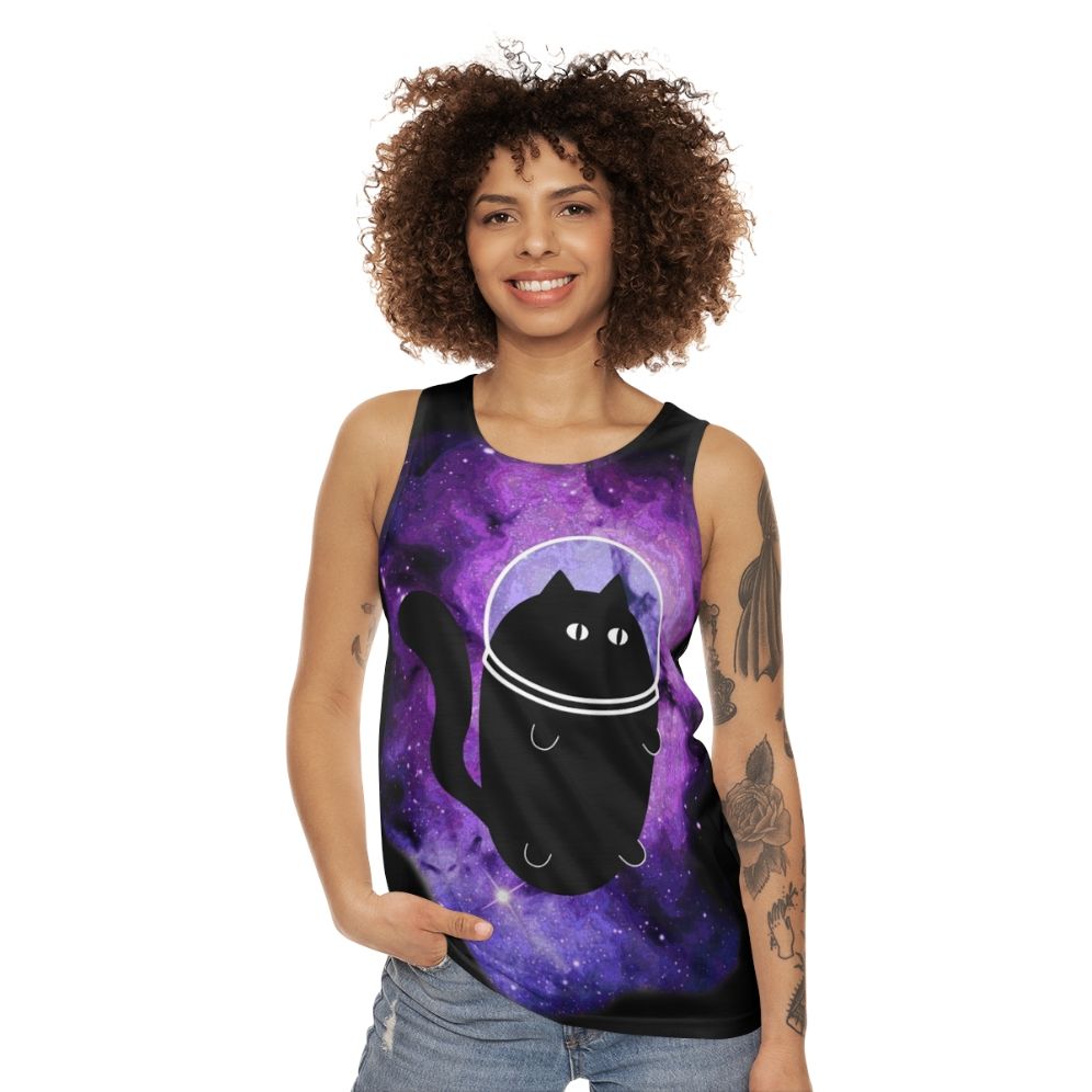 Cosmic Catronaut Unisex Tank Top - women