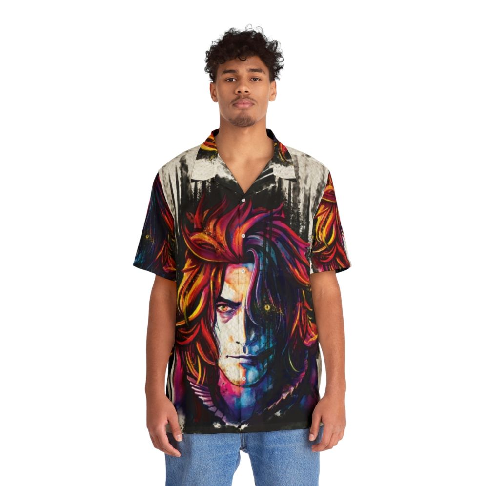 FFXV-inspired Hawaiian shirt for men - People Front