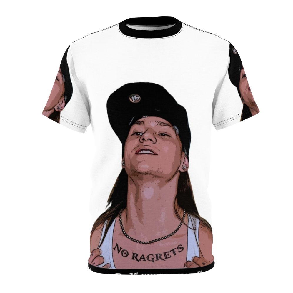 Scotty P inspired graphic design printed on an all-over print t-shirt