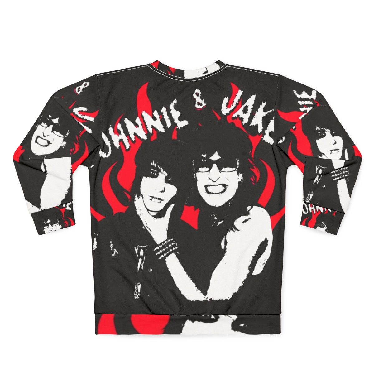 Jake and Johnnie Flames Sweatshirt - Back