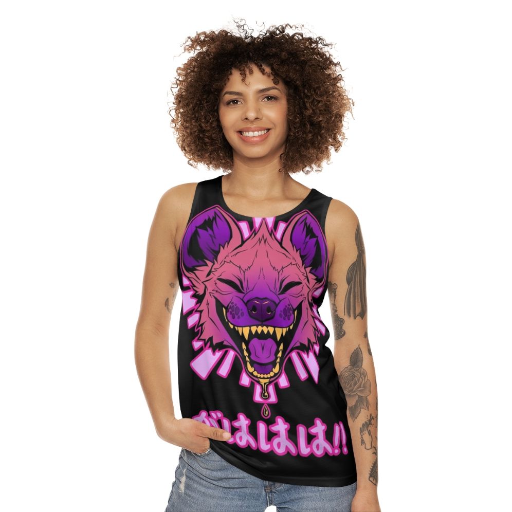 Hyena Anime Kawaii Vaporwave Japanese Fashion Unisex Tank Top - women