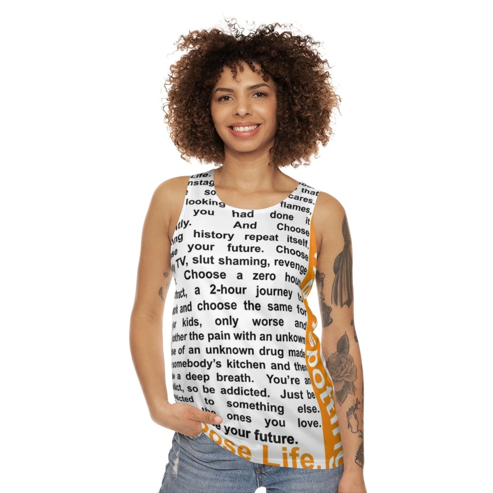 Trainspotting "Choose Life" Unisex Tank Top - women