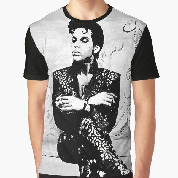 Prince "His Royal Badness" graphic t-shirt featuring the iconic purple one, paisley, and rock and roll imagery