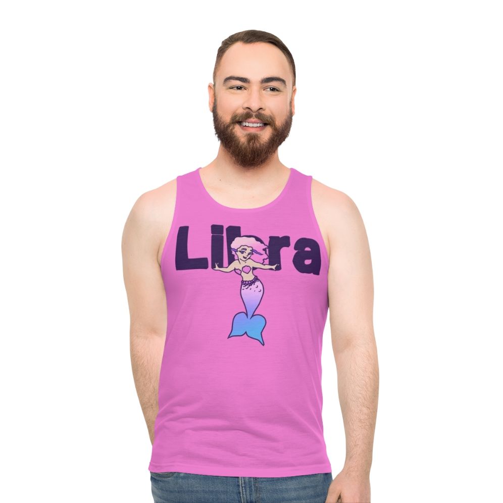 Libra mermaid unisex zodiac tank top - men