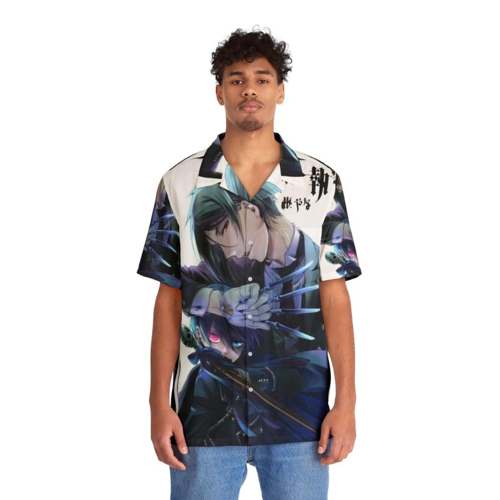 Black Butler Anime-Inspired Hawaiian Shirt - People Front