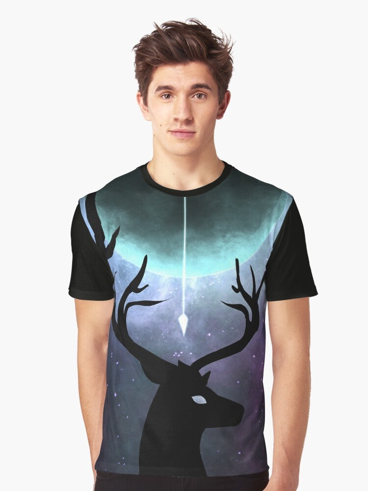 Illustration of Actaeon from Greek mythology graphic tee - Men