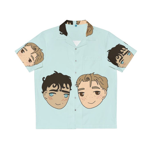 Nick And Charlie Heartstopper Inspired Hawaiian Shirt