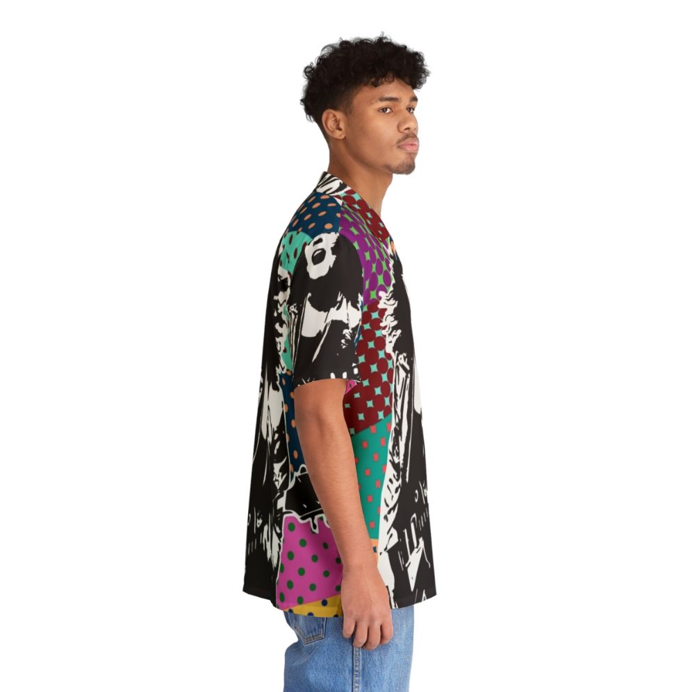 Boogie On Electric Warrior Hawaiian Shirt with rock and roll, classic rock, and guitar music design - People Pight