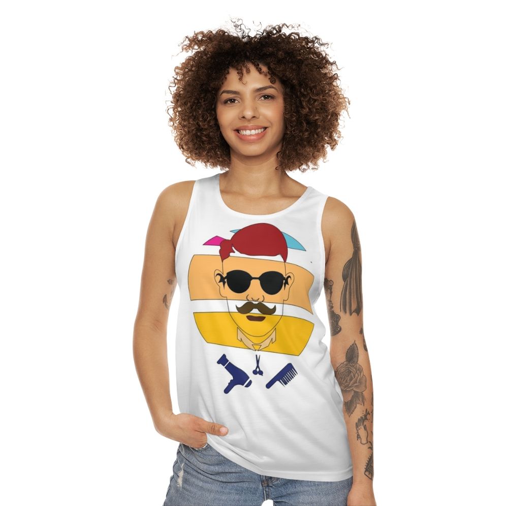 Vintage graphic unisex tank top - women