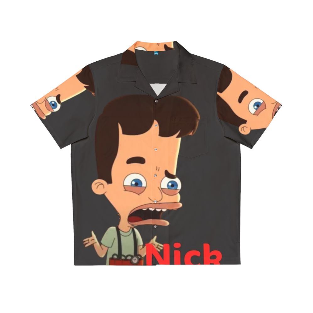 Big Mouth Nick Fan Art Hawaiian Shirt