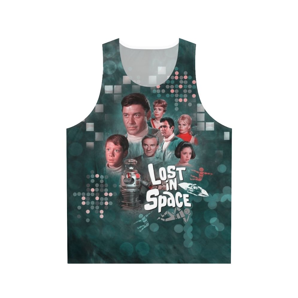 Lost in Space Unisex Tank Top with Retro Sci-Fi Design