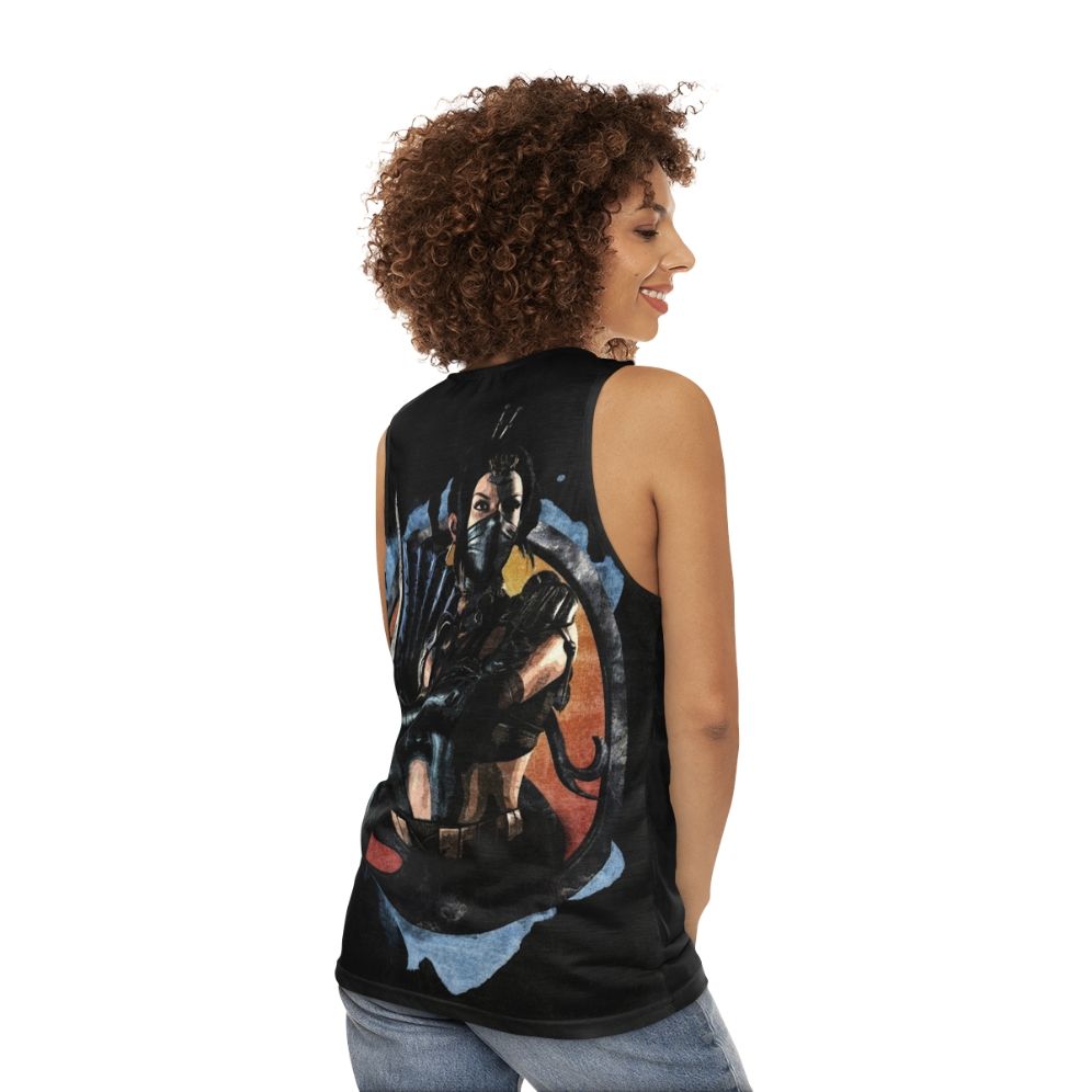 Mortal Kombat Kitana Unisex Gaming Tank Top - women back